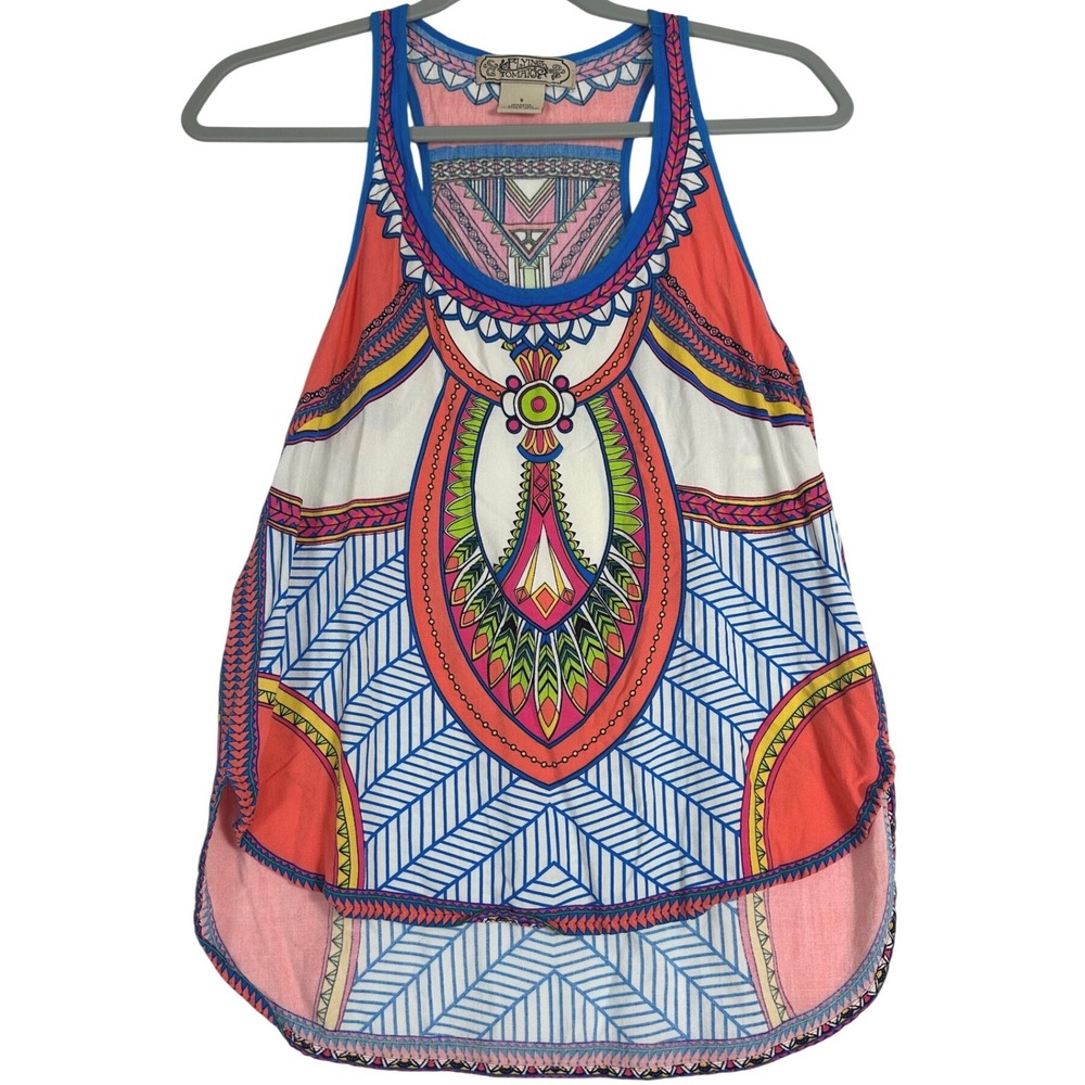 Flying Tomato Tank Top Womens Small‎ Multi Color Boho Tribal Festival Coachella
